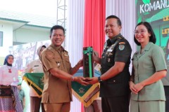 Tarian Sampurasun Warnai Lepas Sambut Dandim 0624 Kabupaten Bandung 