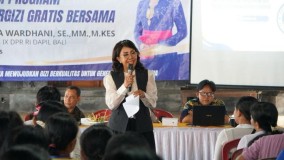Warga Desa Adat Akah Klungkung Bali Antusias Ikuti Sosialisasi Program Makan Bergizi Gratis