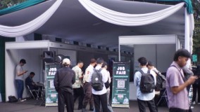 Hari Kedua Job Fair Spirit Bedas 2025 di Upakarti Disambut Antusias Para Pencari Kerja