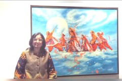 'Dandiya Raas' dan Pesona Seni India di Jakarta : Karya Vijay Laxmi Birla dalam Pameran 'THE FUTURE'