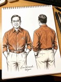 Sketsa Gaya Rancangan Busana Tegas dan Berkarakter Vol.5
