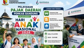 Bapenda Kabupaten Bandung Hadir di Hari Anak Nasional, Warga Bisa Urus Pajak Kendaraan Sekaligus Nikmati Acara