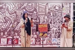 Hanna Sania dan Nurhayati dari RBC Sampaikan Pesan pada Aksi "Unjuk Rasa, Unjuk Karya" di TIM Melalui Puisi