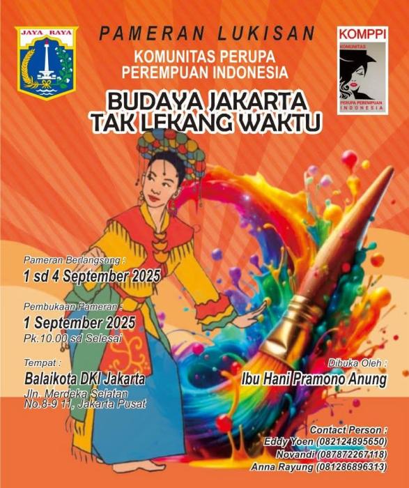 KOMPPI Kembali Hadirkan Pameran "Budaya Jakarta Tak Lekang Waktu"  