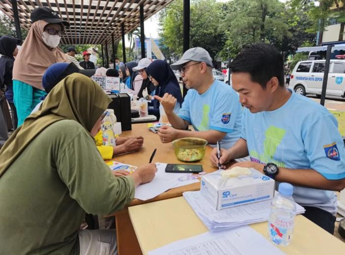 Deteksi Dini Diabetes di CFD Depok RSUD KiSA Gandeng Puskesmas Gelar Cek Kesehatan Gratis