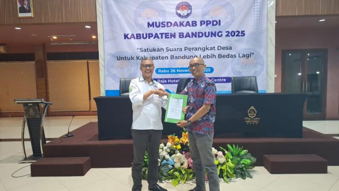 Terpilih Secara Aklamasi Dadang Iyas Nahkodai Ketua PPDI Kabupaten Bandung 2025-2030