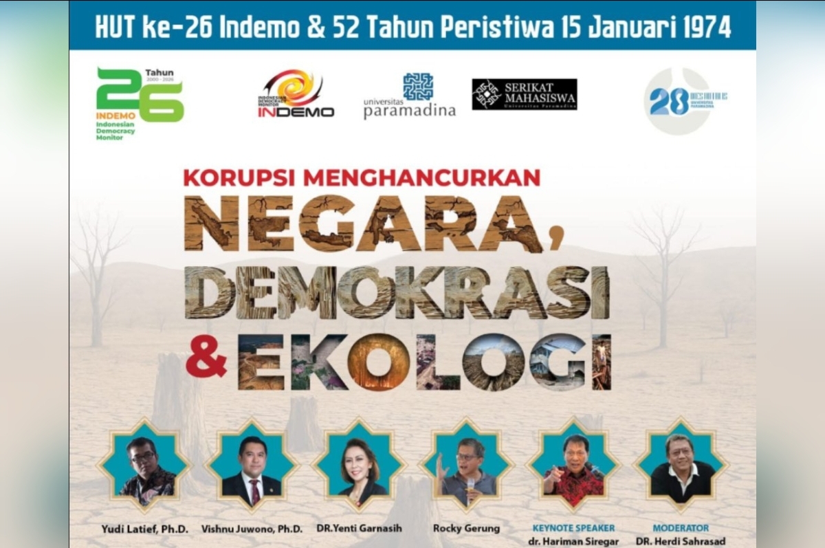 Peringatan 52 Tahun Malari dan HUT Indemo ke-26 Dorong Aksi Kolektif Lawan Korupsi