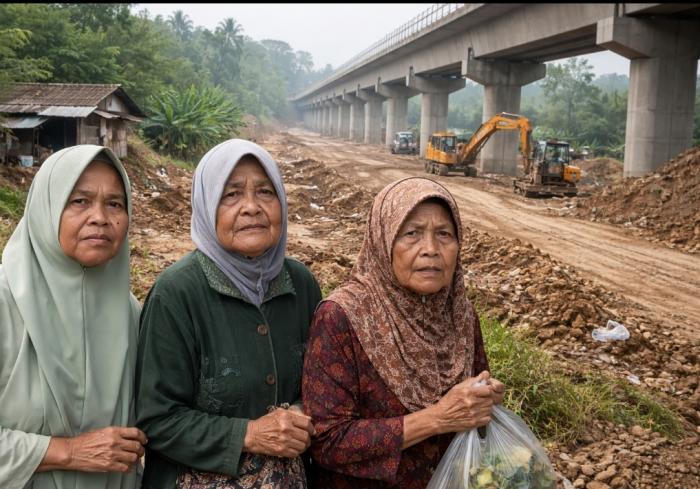 Tanah Dirampas Proyek Tol Getaci, Lima Tahun Nenek Oom Menunggu Hak yang Tak Kunjung Datang