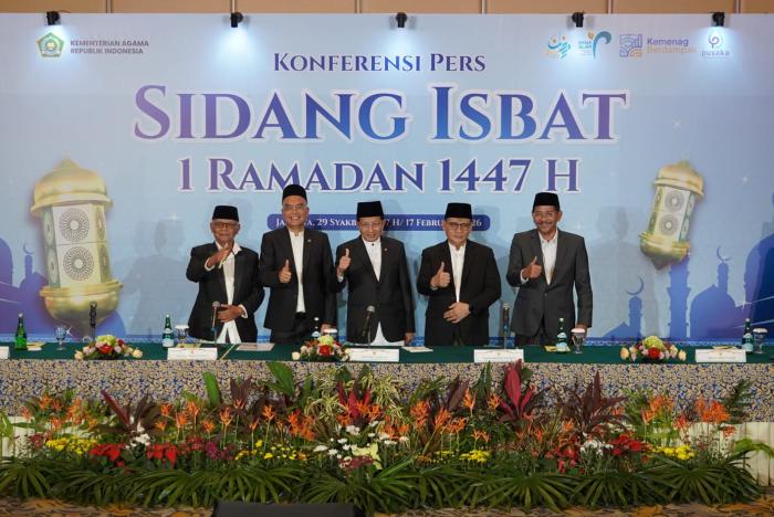 Pemerintah Umumkan 1 Ramadan 1447 H Dimulai pada 19 Februari 2026 Berdasarkan Sidang Isbat