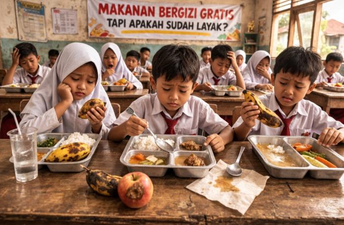 Menu Makanan Bergizi Gratis Banyak Disorot, Orang Tua Murid Upload Buah-Buahan Busuk
