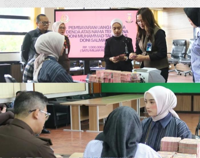 WOW! Istri Doni Salmanan Bayar Uang Denda Rp1 Miliar